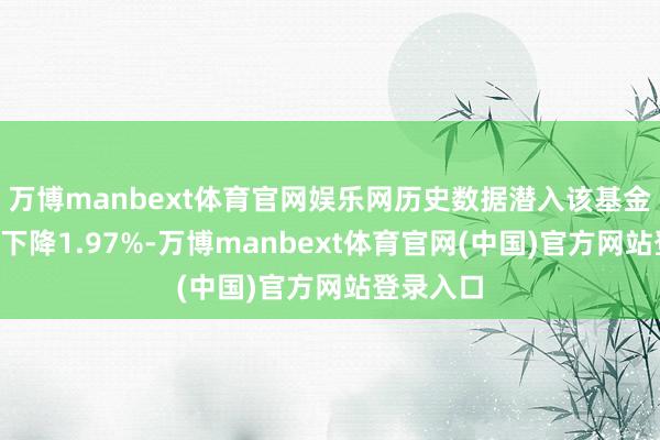 万博manbext体育官网娱乐网历史数据潜入该基金近1个月下降1.97%-万博manbext体育官网(中国)官方网站登录入口