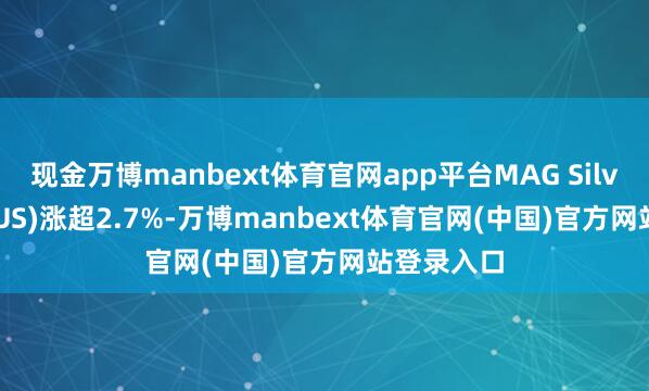 现金万博manbext体育官网app平台MAG Silver(MAG.US)涨超2.7%-万博manbext体育官网(中国)官方网站登录入口