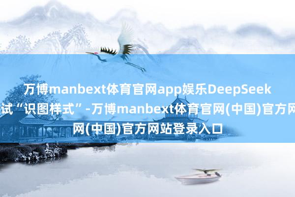 万博manbext体育官网app娱乐DeepSeek 运转灰度测试“识图样式”-万博manbext体育官网(中国)官方网站登录入口