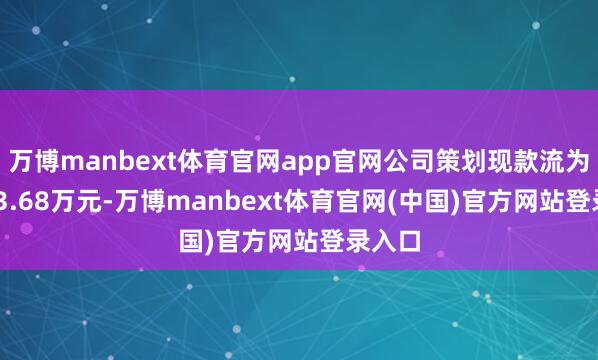 万博manbext体育官网app官网公司策划现款流为-2233.68万元-万博manbext体育官网(中国)官方网站登录入口